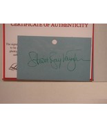 STEVIE RAY VAUGHN SIGNED PAGE - DOUBLE TROUBLE w/COA - $1,038.08 CAD