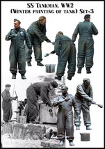 1/35 Resin Model Kit German Soldiers Maintenance Painting WW2 Unpainted - £10.76 GBP