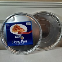 NEW Hefty PIzza pans 6 pans total 12.25x.5&quot; aluminum disposable Vintage disc. - £34.53 GBP