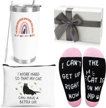 Mother&#39;s Day Gifts for Mom from Daughter Son, Cat Mom Gifts for Women,20 OZ Wine - £30.89 GBP