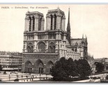 Gothic Cathedral Notre Dame de Paris France UNP DB Postcard V23 - $2.92