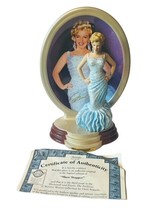 Marilyn Monroe Figurine Plate Bradford Exchange Diamonds Pearls Show Stopper COA - £123.87 GBP