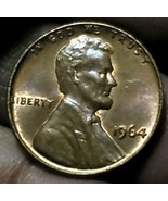 1964 Lincoln Penny - No Mint Mark - &#39;L&#39; RIM  - Letters On Upper RIM FREE... - £7.75 GBP