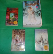 Lot of 4 Books The Chronicles of Narnia C S Lewis The Last Battle Silver Chair - £14.02 GBP