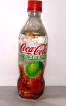 Flat 16.9 oz Bottle Coca-Cola Clear Lime Japan Japanese - £6.25 GBP