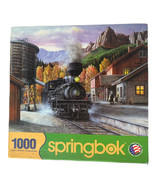 Springbok 1000 Piece Jigsaw Puzzle Mountain Express Steam Locomotive Train - $25.78 CAD