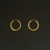 18K Gold Plated Gold Hoop Earrings for Women - £9.43 GBP