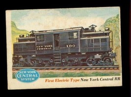 1955 Rails &amp; Sails TOPPS Trading Card #4 NY Central Railroad First Elect... - $12.63