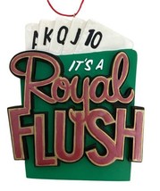 Midwest-CBK Royal Flush Cards Gambling Ornament NWT - £10.84 GBP