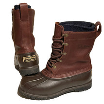 LL Bean Boots Women 7M Insulated 8” Duck Pack Winter Maine Hunting Shoe USA - £34.59 GBP