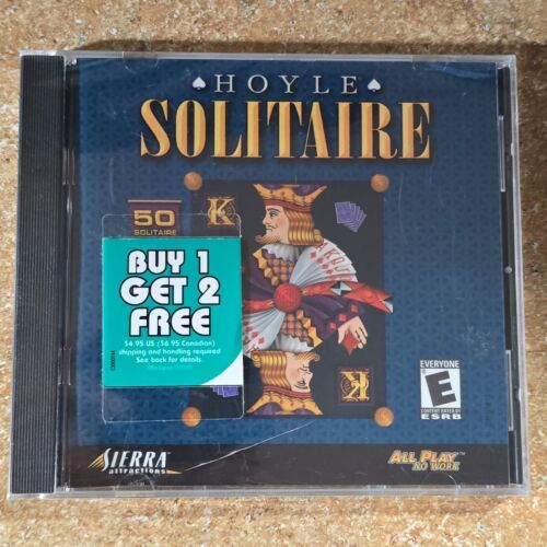 Sealed Hoyle 50 Solitaire Games CD Computer Game Sierra 2000 PC MAC - Ne... - $17.52