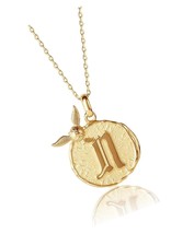 Wizarding World Golden Snitch Initial Pendant , - $183.03