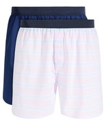 Club Room Men&#39;s 2-Pk. Stripe &amp; Solid Boxer Shorts Pink/Blue-Large - $23.31 CAD