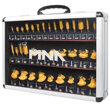 Mna Router Bits 35 Pcs.Set, 35 Pc. 1/4 Inch Shank Router Bit Kit American Router - £54.11 GBP