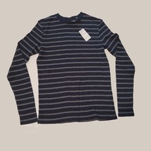 VINCE Men Size S Sweater 100% Cotton Stripes Pattern Long Sleeve - £51.85 GBP