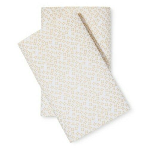 Threshold Jonquil Star Cotton Percale 2-PC King Pillowcase Pair - £27.17 GBP