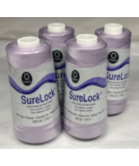 4 SureLock Coats &amp; Clark 100% Spun Polyester Thread 3000 Yards #0905 Orchid - £16.65 GBP