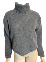 All in Motion Blue Fleece Turtleneck Long Sleeve Pull Over Size S - $14.24