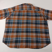 Columbia AM1523 Men's XL Cornell Woods Orange Plaid Flannel Long Sleeve Shirt image 13