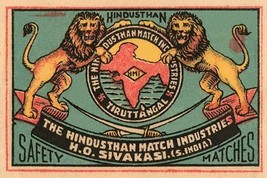 Hindusthan Safety Matches 20 x 30 Poster - £20.38 GBP
