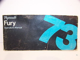 1973 PLYMOUTH FURY OPERATORS MANUAL OEM - $22.50