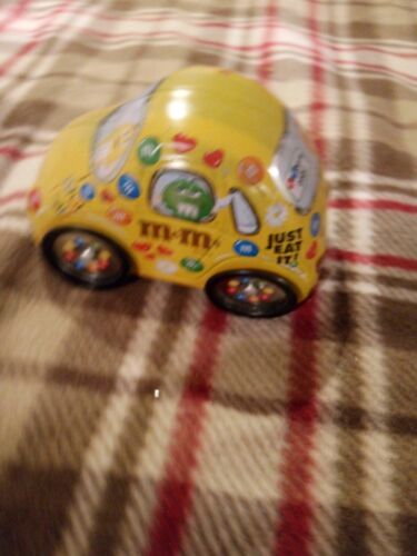 M&amp;M&#39;s Beetle Car YELLOW Candy Tin - $3.50