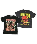 Half Evil 333 Lot Of 2 SZ Large Rare Live On Tour &amp; Welcome To Hell T-sh... - $104.23 CAD