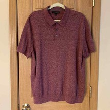 Banana Republic Banded Polo Sz. XL Men&#39;s Silk Linen - $42.31