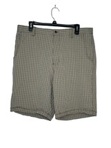 Tommy Bahama Men&#39;s Shorts Bermuda Plaid Check Silk Blend Hi-Rise Flat Front 36 - £14.87 GBP