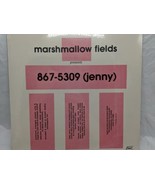 Marshmallow Fields Presents 867-5309 Jenny Record Sealed - $818.44 MXN