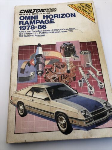 Chilton 1978-1986 Dodge Omni Horizon Rampage Repair Manual : CH 6845 - $19.12