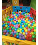 1000Pcs Counts Colorful Soft Plastic Pit Large Ball Various Colors 7cm B... - £198.72 GBP