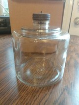 Vintage Glass Kerosene Stove Bottle Jar Spring Top Duraglas - £23.97 GBP