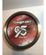 Snap-On TOOLS 12&quot; STAINLESS STEEL 95TH ANNIVERSARY SHOP GARAGE WALL Clock - $51.25 CAD