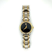 Movado Donna Bicolore Quarzo Svizzero Orologio Con Museum Nero Dial 81.E... - $188.89