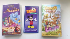 Old Vintage Aladdin Scooby-Doo  Walt Disney Classics VHS Video Tapes  Cassette - £31.46 GBP