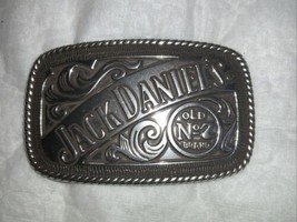 JACK DANIELS Old No.7 Western Cowboy Silver Pewter Belt Buckle 2005 - £11.60 GBP