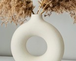 Vase Decor, White Vases For Decor, Modern Home Decor Vase, Boho Vases Fo... - $37.94