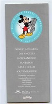 Walt Disney Disneyland Area Los Angeles San Francisco San Diego Souvenir Guide  - £21.70 GBP