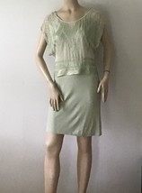 ADDISON Pale Green Sequin Sleeveless Dress (Size XS) - £73.03 GBP