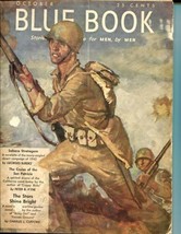 Blue Book PULP-OCT 1943-VG-STOOPS COVER-BEDFORD-JONES-SURDEZ-KEYNE Vg - £37.24 GBP