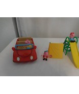 Peppa Pig Talking School Bus + Playground Playset + Yellow Rv Camper + R... - £29.21 GBP