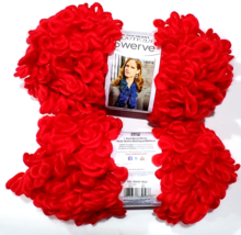 2 Pack Red Heart Boutique Swerve LW2819 1 Ball Red Super Bulky 6 - $25.99