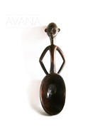 Serve right Hand Carved West African Acajou Wood Tabletop Centerpiece - $70.00