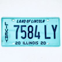 2020 United States Illinois Land of Lincoln Livery License Plate 7584 LY - $18.80