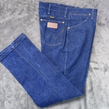 Vintage Made In USA Wrangler Denim Men’s Sz 34x30 Western Blue Jeans 936DEN - $49.99