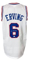 Julius Dr J Erving Signé Personnalisé Blanc Pro-Style Basketball Jersey JSA - £193.38 GBP