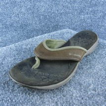 Columbia  Women Flip Flop Sandal Shoes Brown Leather Size 8 Medium - £19.78 GBP