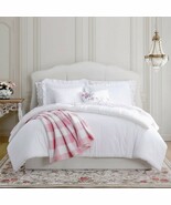 SHABBY CHIC Twin Soft Cotton White Romantic Ruffled Farmhouse Comforter ... - $89.09