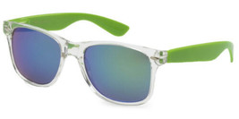 New Green Clear Plastic Frame Wayfarer Frame Lens Sunglasses Retro WF01 - £6.12 GBP